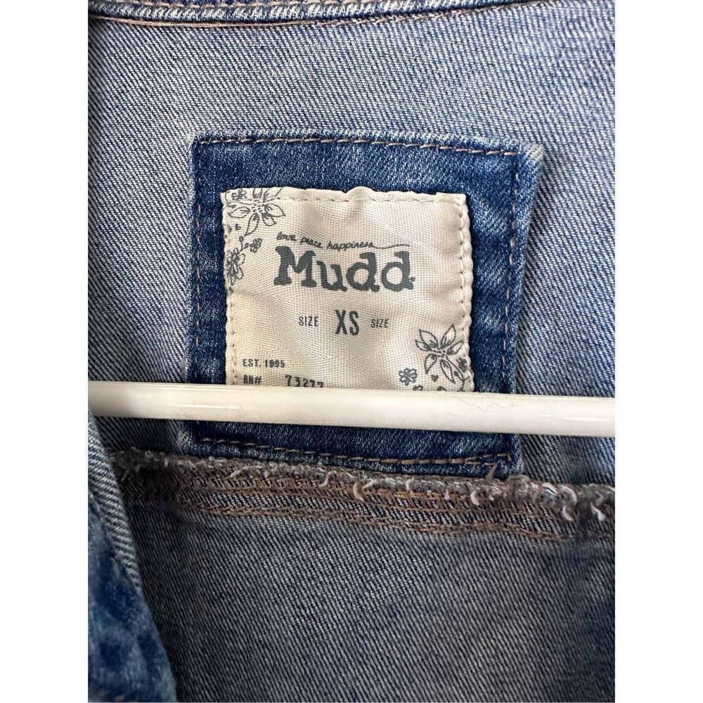 Mudd Distressed Acid washed Denim Jacket - Picture 2 of 4